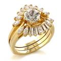 Bryllypsring i 14 karat guld med 1.3 karat diamant