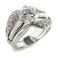 Moderne Bryllupsring i hvidguld med 2 karat diamant