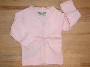 pink ribbed cardigan - bombiBitt