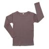 gråmeleret t-shirt langt ærme - FAST