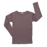 gråmeleret t-shirt langt ærme - FAST