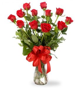Classic Red Roses Anniversary Bouquet