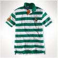 Short Sleeve All Over Striped Polo