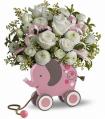 Elephant flower bouquet for baby girl