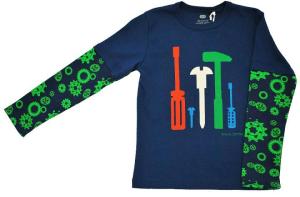 LAILAH - t-shirt med værktøj - Green Cotton