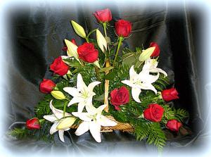 Lily rose symapathy basket