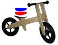 Løbecykel Balancecykel træ gummihåndtag