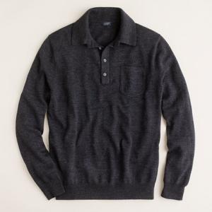 Mens Merino Polo Sweater