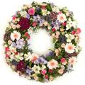 Mixed flower wreath